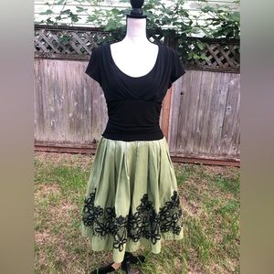 Vintage Y2K S.L Fashions Formal Ballet Core Skater Dress